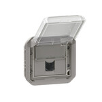 Gniazdo RJ45 UTP kat. 6, mechanizm - szare, NOWE PLEXO 55