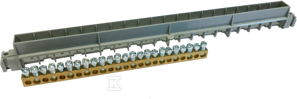 PE terminal block for 12-module wall - 134803