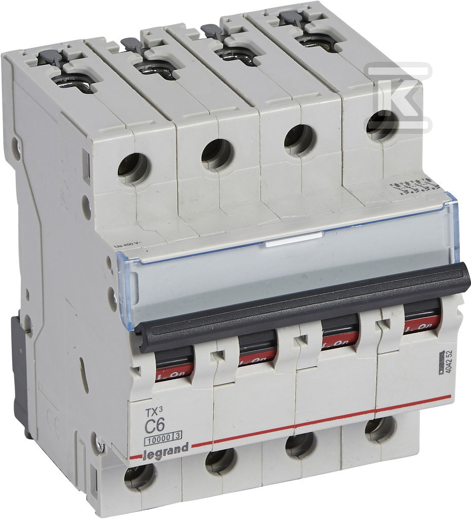 Miniature circuit breaker S 314 4P C 6A - 404252