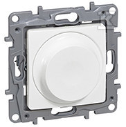 Rotary dimmer 300 W 2-wire white NILOE - 764588