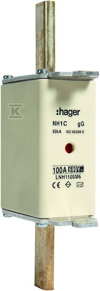 Плавка вставка NH1, подвійний - LNH1100M6