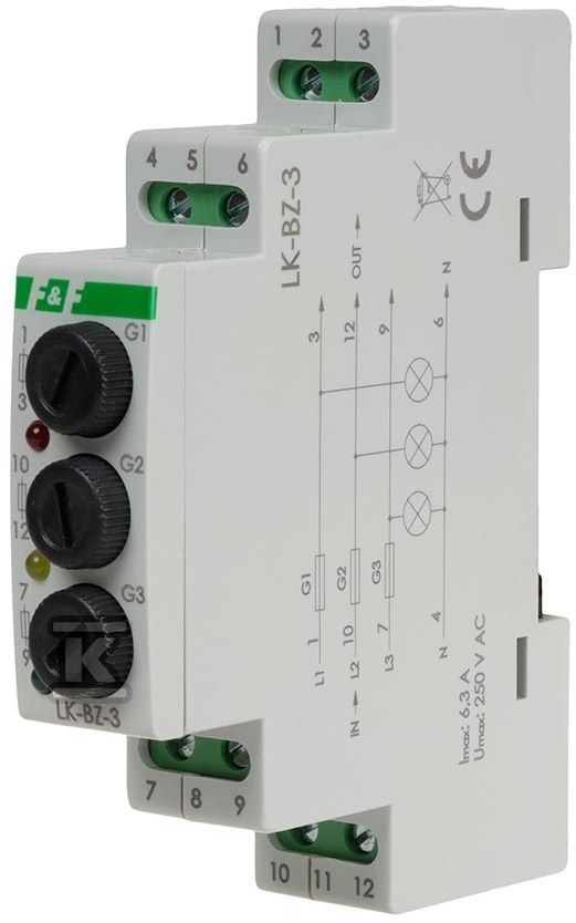 Control lamp, three-phase with - LK-BZ-3K