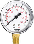 Pressure gauge 63 mm 1/4" radial 0-10 bar