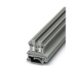 Złączka przelotowa śrubowa, 2,5 mm2, 24 A, 800 V, szyna NS 35, szara