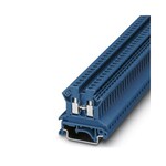 Złączka przelotowa śrubowa, 2,5 mm2, 24 A, 800 V, szyna NS 35, niebieska