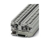 Złączka przelotowa sprężynowa, 2-przyłączowa, 6 mm2, 41 A, 1000 V, szyna NS 35, niebieska