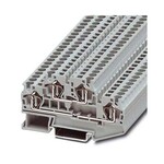 Złączka szynowa 2-poziomowa, sprężynowa, 500 V / 30 A, 4 mm2, zakres 0,08–6 mm2, NS 35/7,5 i 35/15, szara