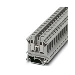 Złączka przelotowa śrubowa, 10 mm2, 57 A, 800 V, szyna NS 35, szara