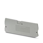Płytka końcowa, głębokość: 29 mm, szerokość: 2,2 mm, wysokość: 77 mm, kolor: szary