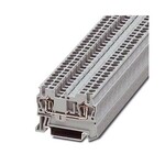 Złączka przelotowa sprężynowa, 2-przyłączowa, 2,5 mm2, 24 A, 800 V, szyna NS 35, szara