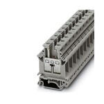 Złączka przelotowa śrubowa, 16 mm2, 76 A, 800 V, szyna NS 35, szara