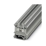 Złączka przelotowa śrubowa, 2,5 mm2, 24 A, 800 V, szyna NS 35, szara