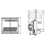 Moduł interfejsu z terminalem złączem Złącze wtykowe zgodne z IEC60603-13 / DIN41651 34 biegunów LL2N 508 mm złącze śrubowe RS F34 LP2N 5/34