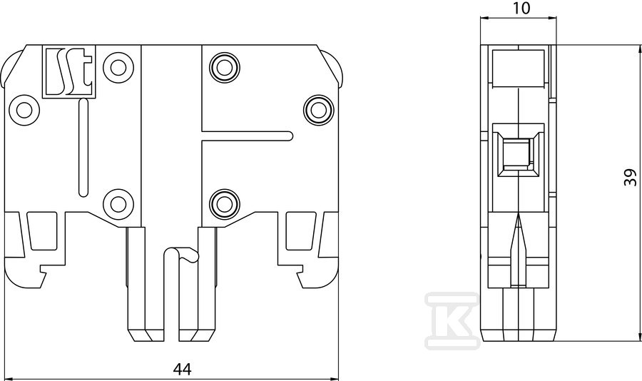 Suport lampă de semnalizare BA9S (fără - ST22-1417\R05