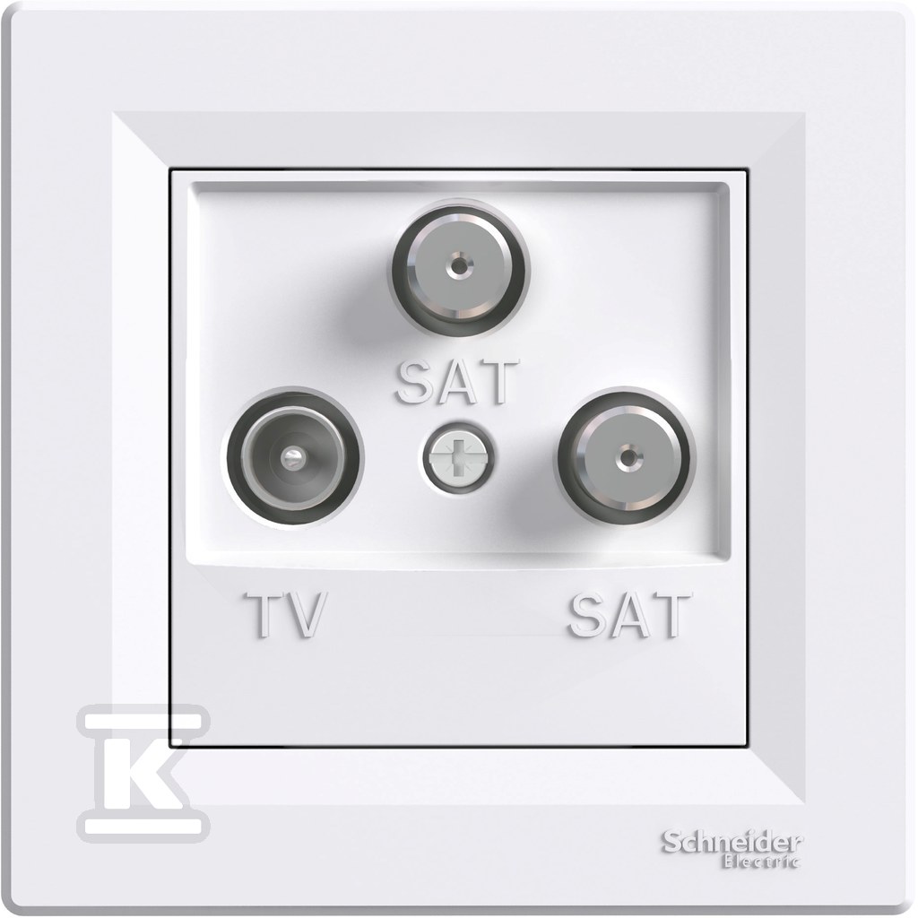 TV-SAT-SAT végcsatlakozó 1dB, fehér - EPH3600121