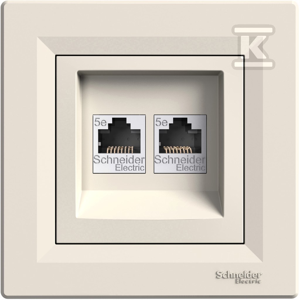 Double computer socket, category 5e, - EPH4400123