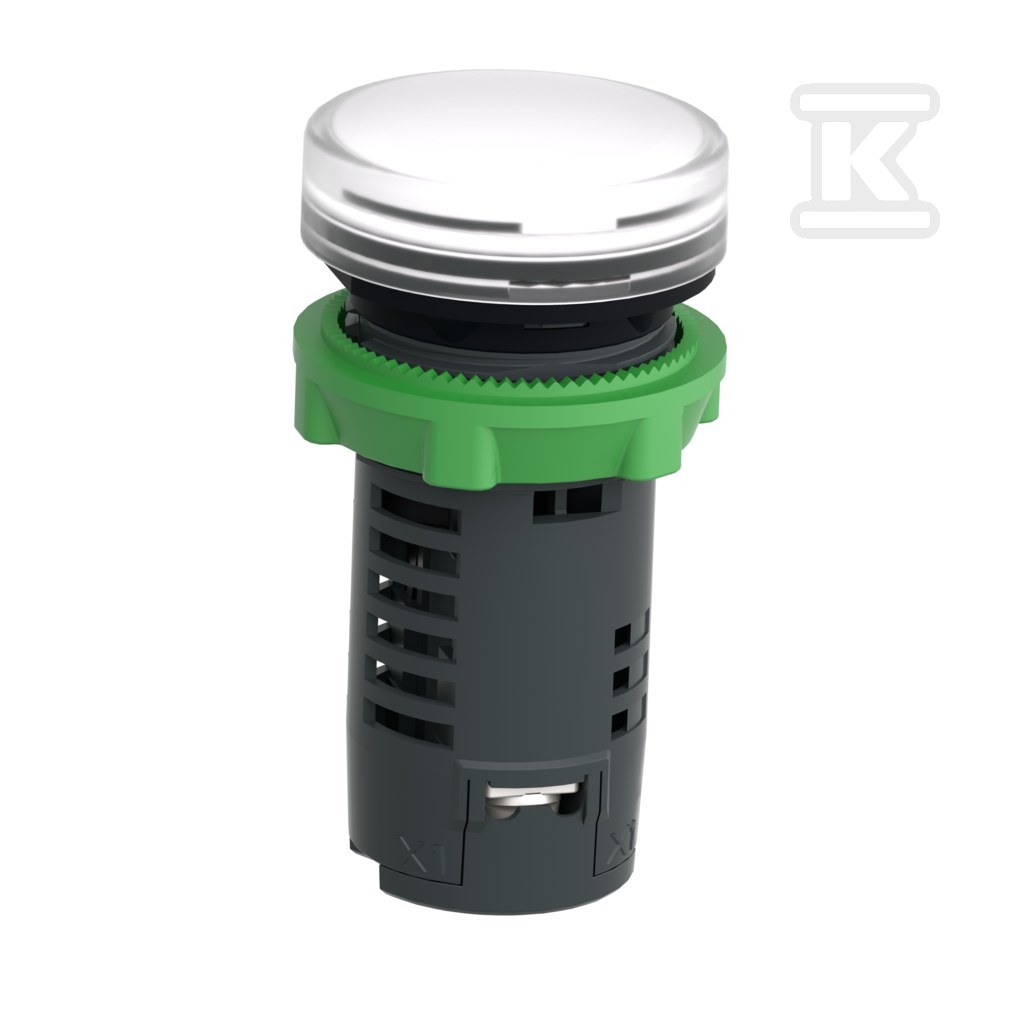 Monolithic LED indicator light white - XB5EVG1