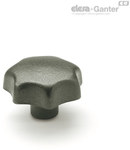 Clamping knob DIN 6336-GG-80-B16-B