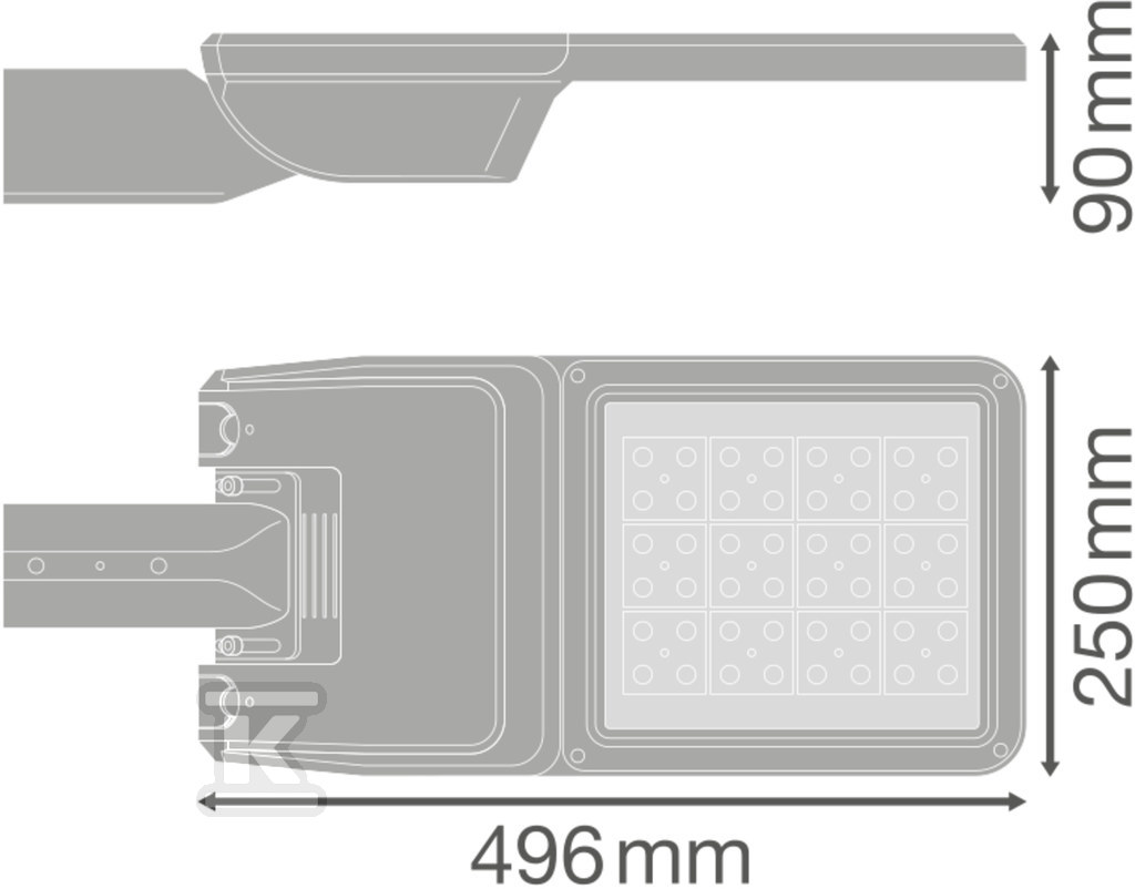 Oprawa uliczna SL FLEX MEDIUM 80W 740 - 4058075552401