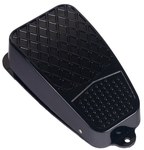 Ножна педаль 140 x 66 алюмінієва чорна (1NO/1NC) 10 A FS\2