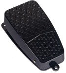 Ножна педаль 175 x 82 алюмінієва чорна (1NO/1NC) 15 A FS\3S