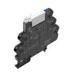 Moduł przekaźnikowy, 24 V DC ±20 %, Zielona dioda LED, 1 zestyk przełączny (AgNi), 250 V AC, 6 A, PUSH IN, TRP 24VDC 1CO