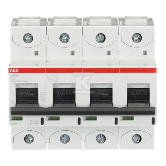 Wyłącznik nadmiarowo-prądowy, 4P, - 2CCS864001R0557
