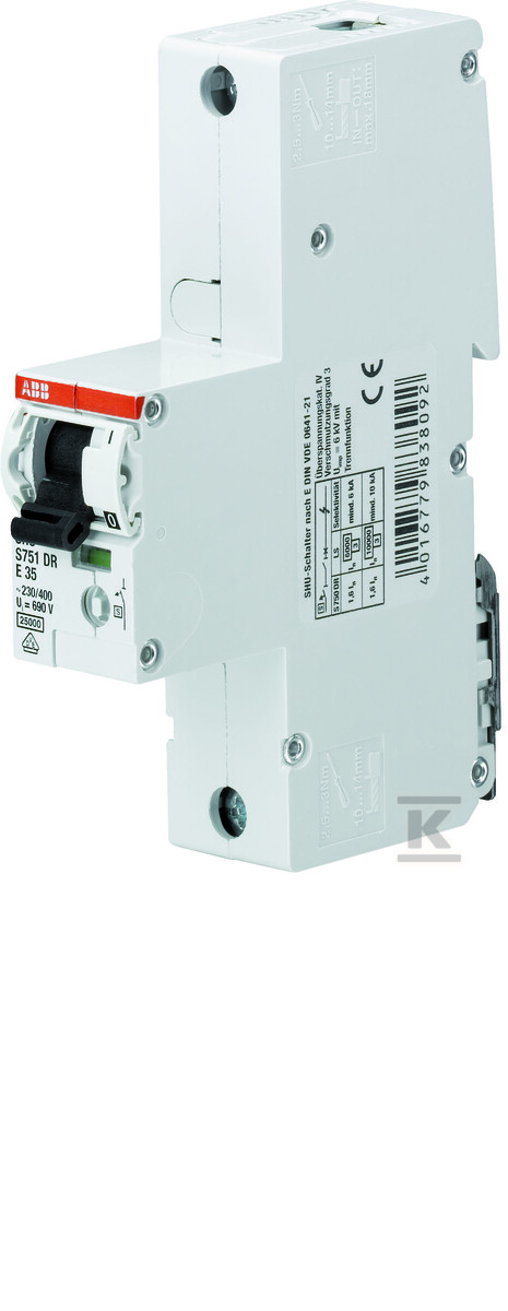 Wyłącznik nadmiarowo-prądowy, 1P, - 2CDH781001R0352