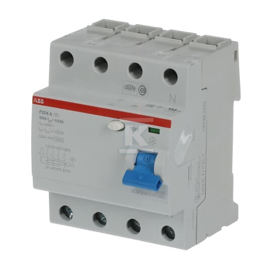 Wyłącznik różnicowo-prądowy, 4P, A, - 2CSF204101R1900