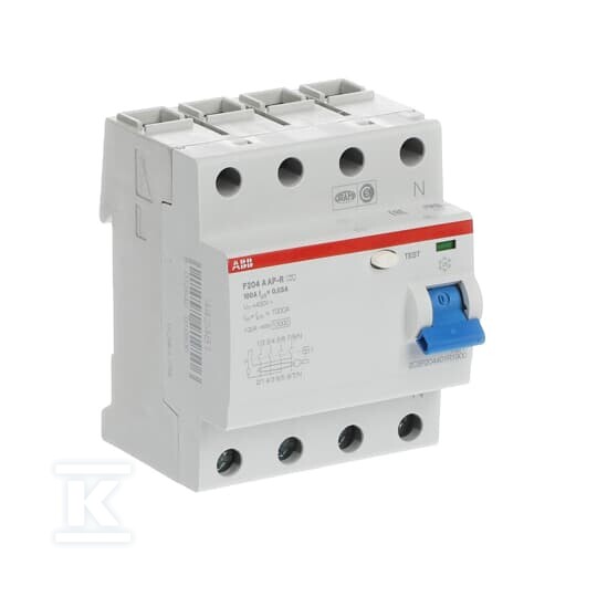 Диференційний автоматичний вимикач, 4P, - 2CSF204401R1900