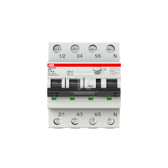 Wyłącznik różnicowo-nadprądowy, 3P+N, - 2CSR256140R3254