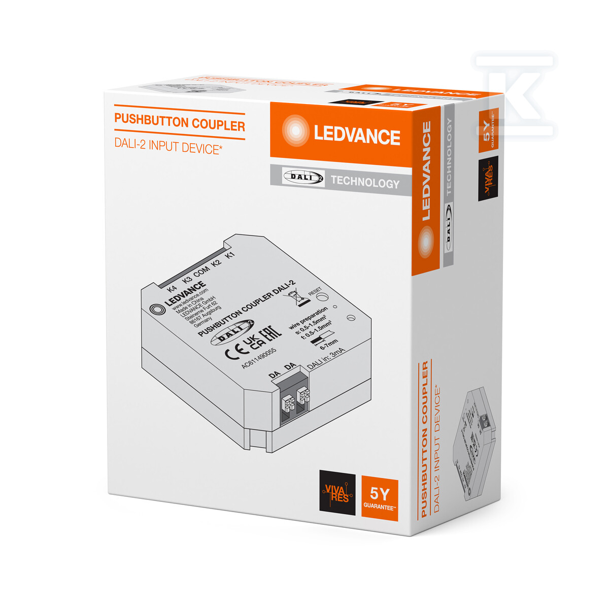 Контролер DALI-2 PUSH BUTTON COUPLER - 4058075837607