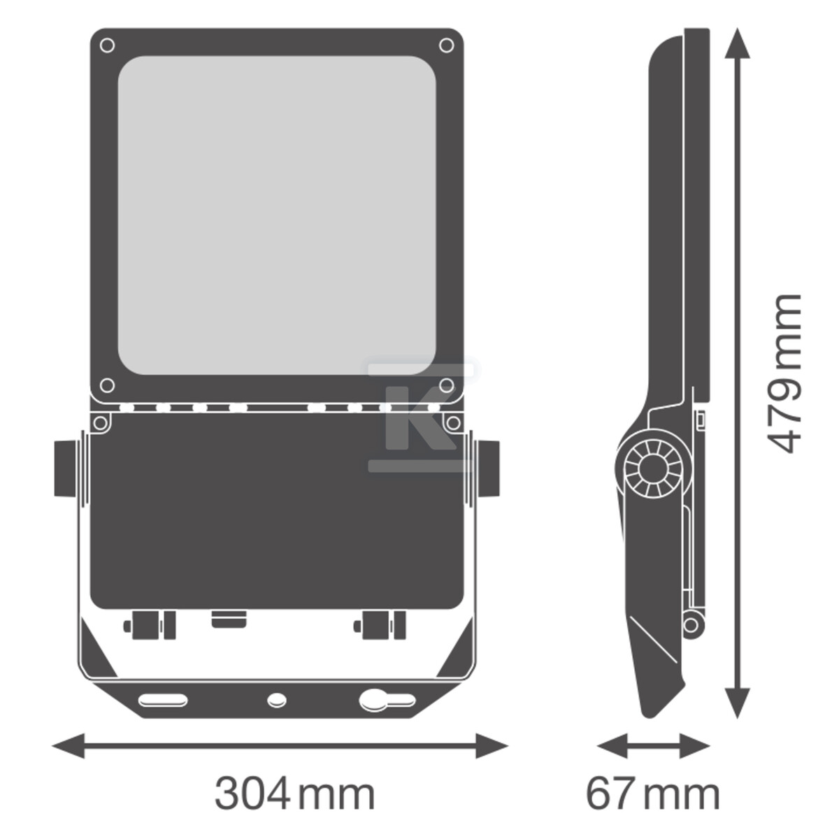 Naświetlacz dużej mocy FL FLEX P 80W ML - 4099854373237