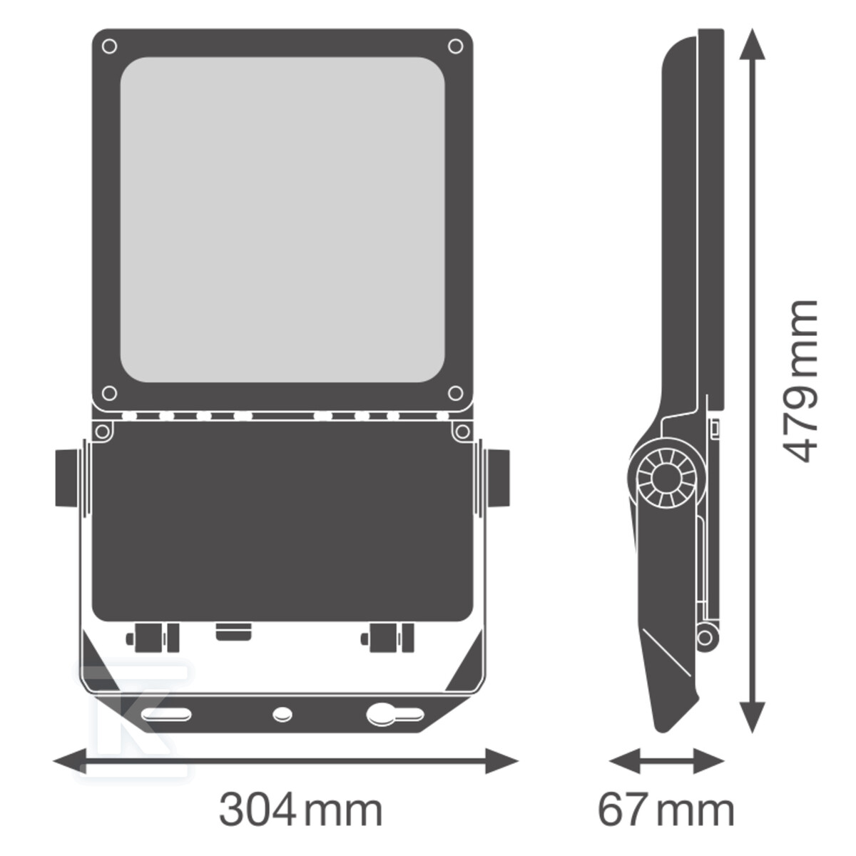 Naświetlacz dużej mocy FL FLEX DA P 80W - 4099854373268