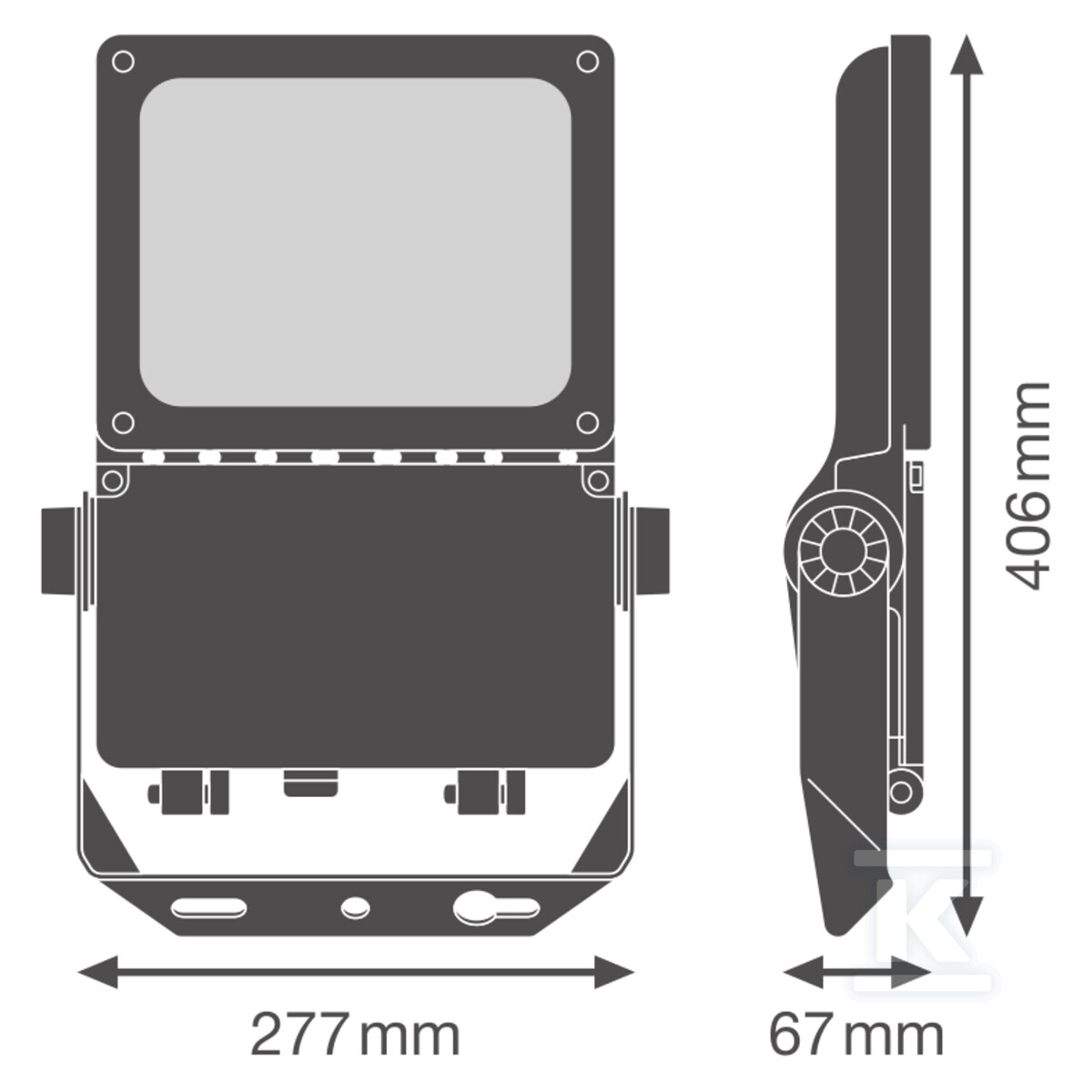 Naświetlacz dużej mocy FL FLEX DA P 40W - 4099854373183