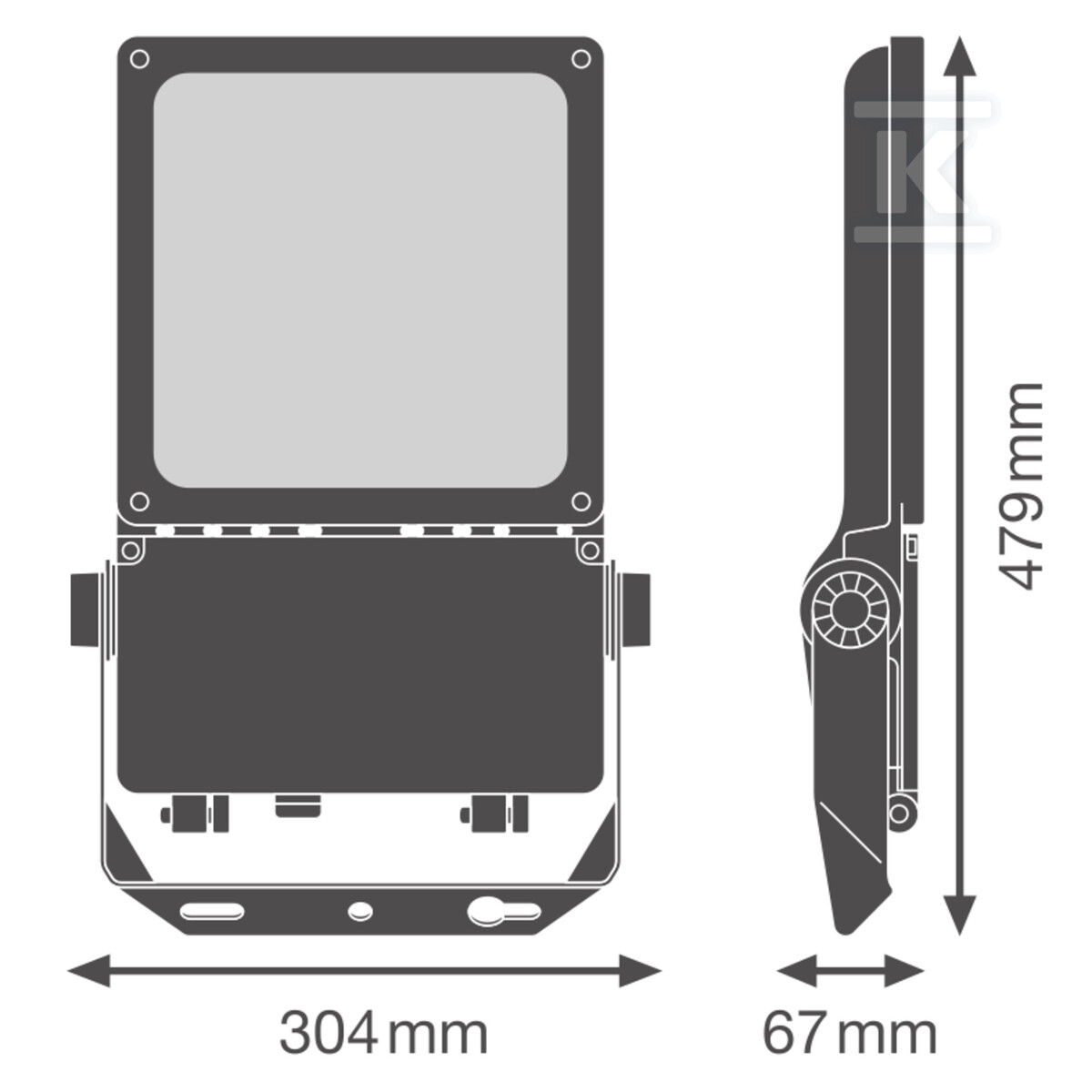 Naświetlacz dużej mocy FL FLEX DA P 80W - 4099854373244