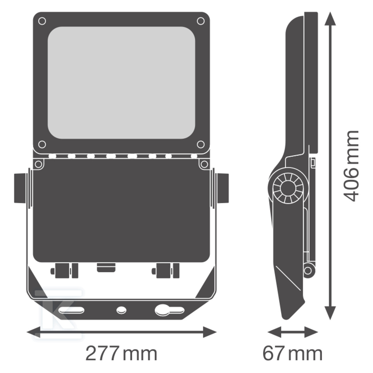 Naświetlacz dużej mocy FL FLEX DA P 40W - 4099854373206