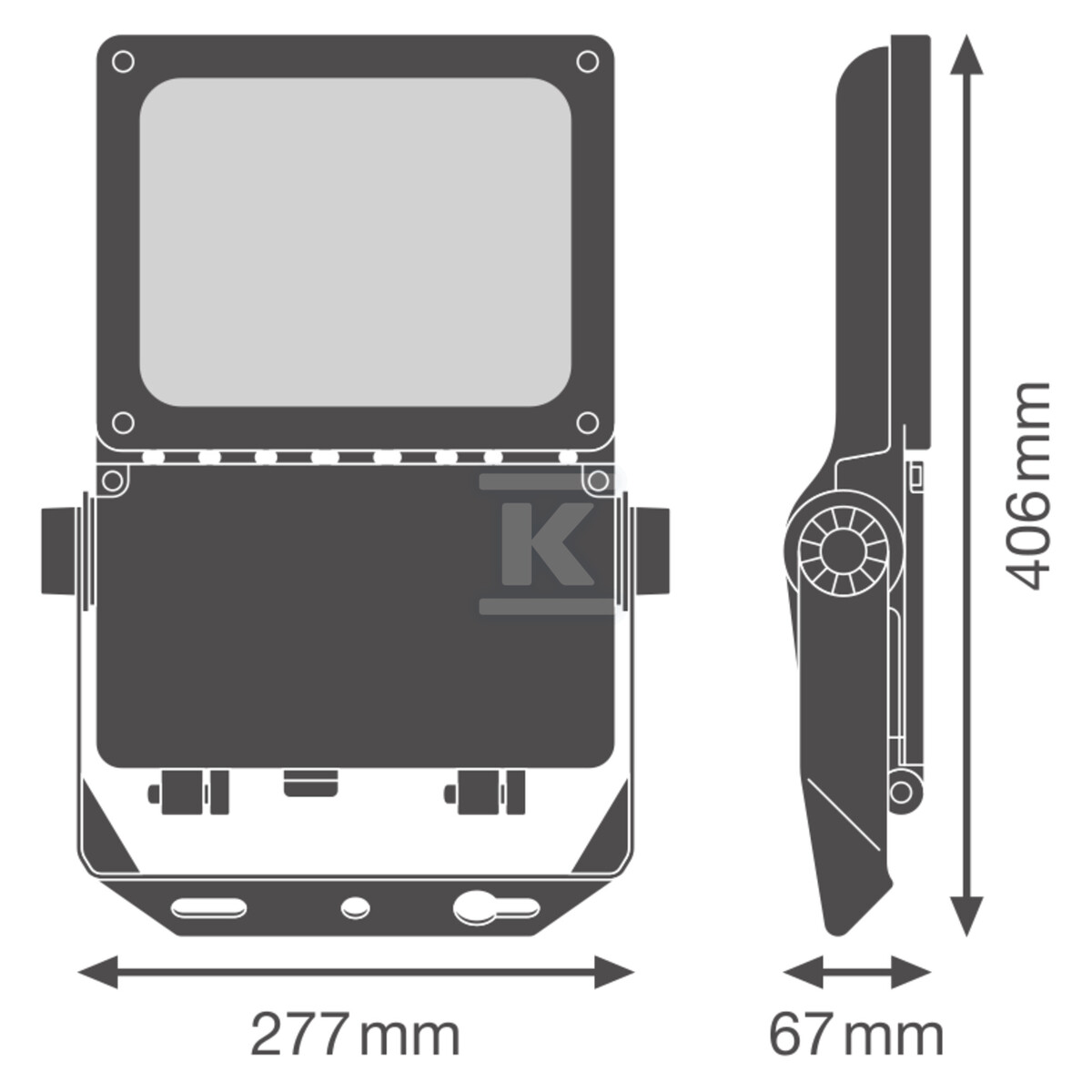 Naświetlacz dużej mocy FL FLEX DA P 40W - 4099854373169