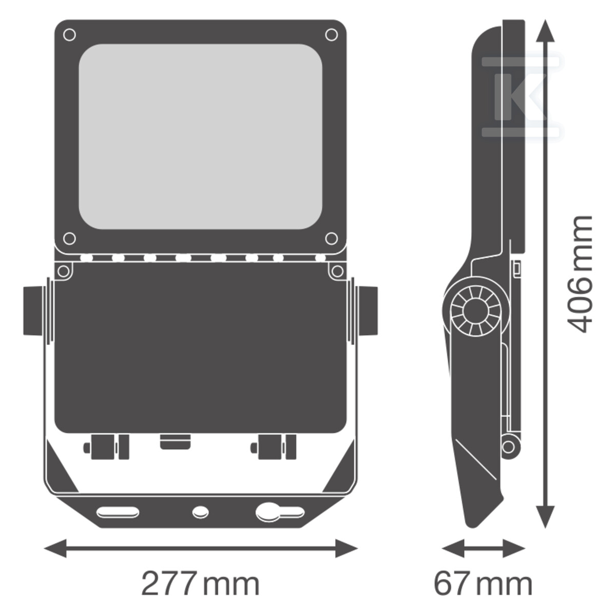 Naświetlacz dużej mocy FL FLEX P 40W ML - 4099854373190