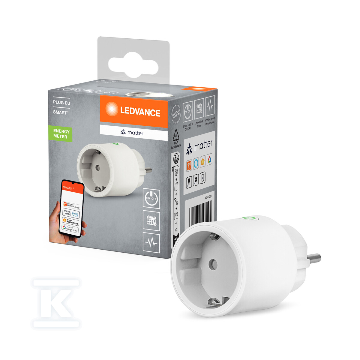 Wtyczka SMART z inteligentnym gniazdem - 4099854295195
