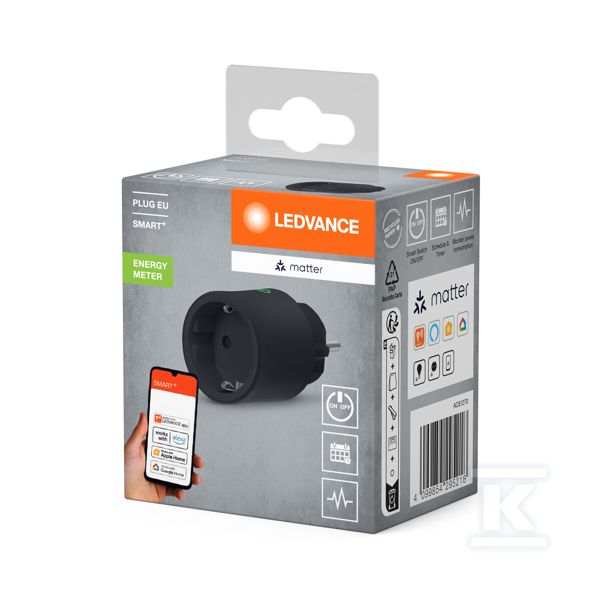 Wtyczka SMART z inteligentnym gniazdem - 4099854295218