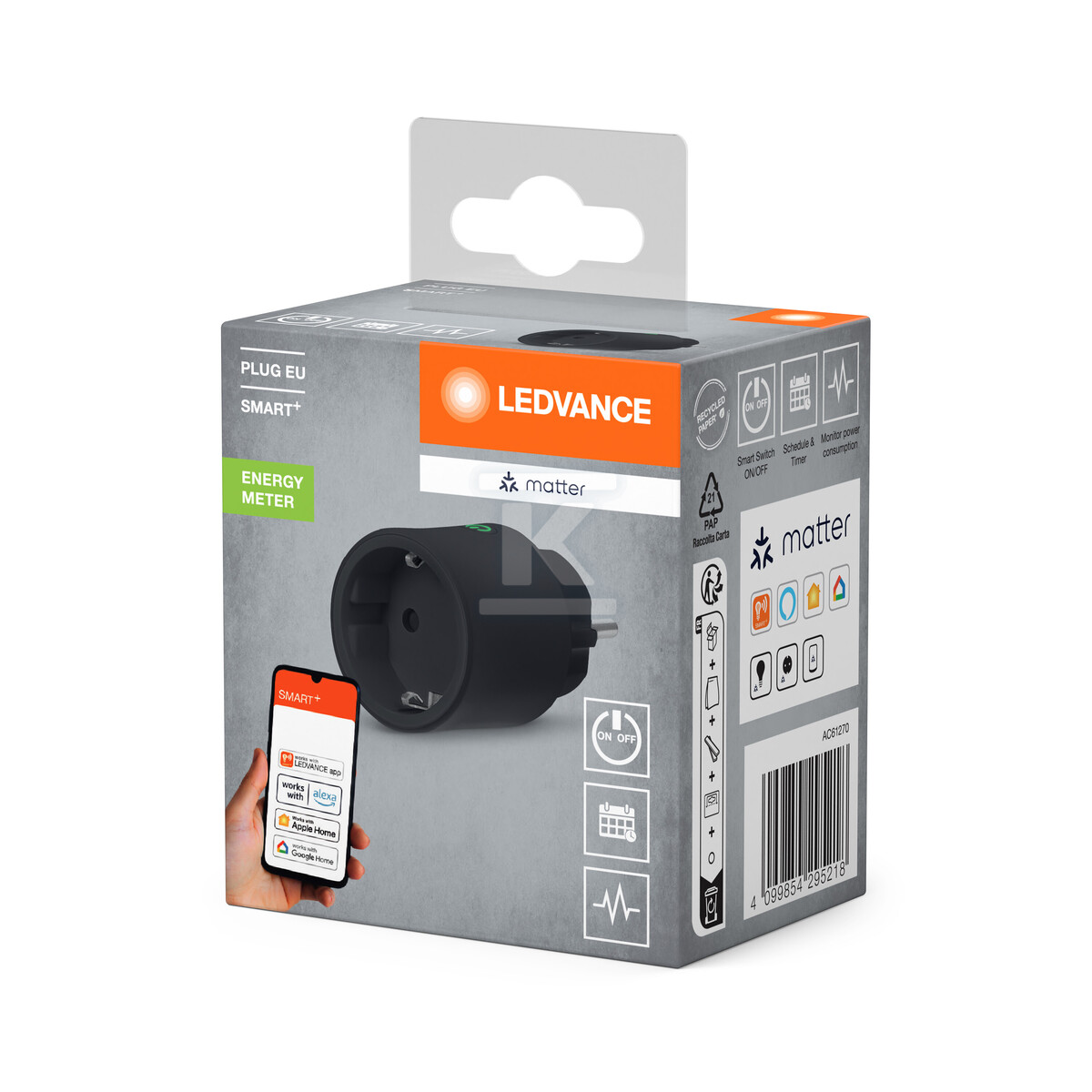 Wtyczka SMART z inteligentnym gniazdem - 4099854295218