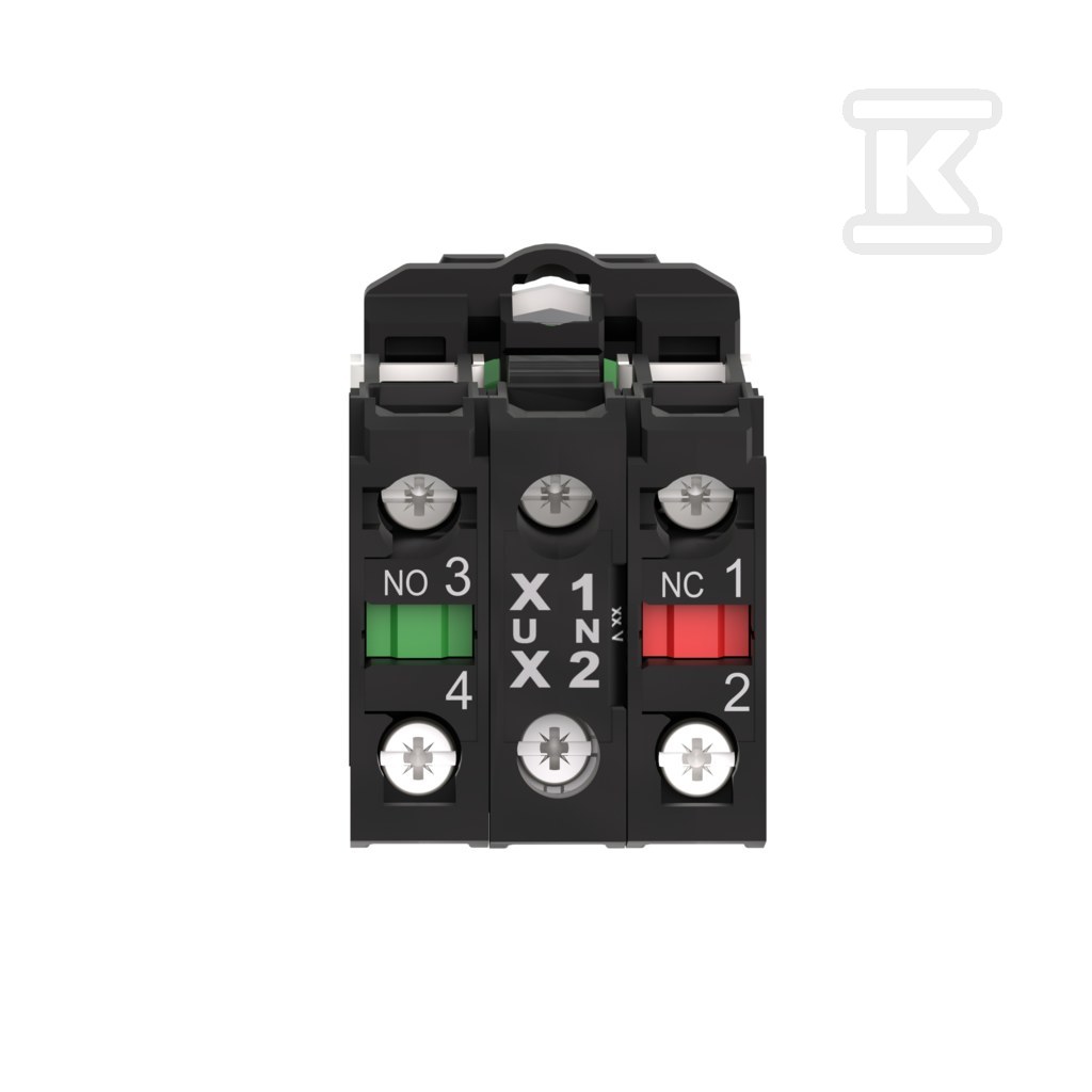 Przycisk płaski czerwony LED 110/120V - XB5AW34G5