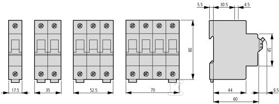 Întrerupător DC 2 poli FAZ-C2/2-DC - 279134