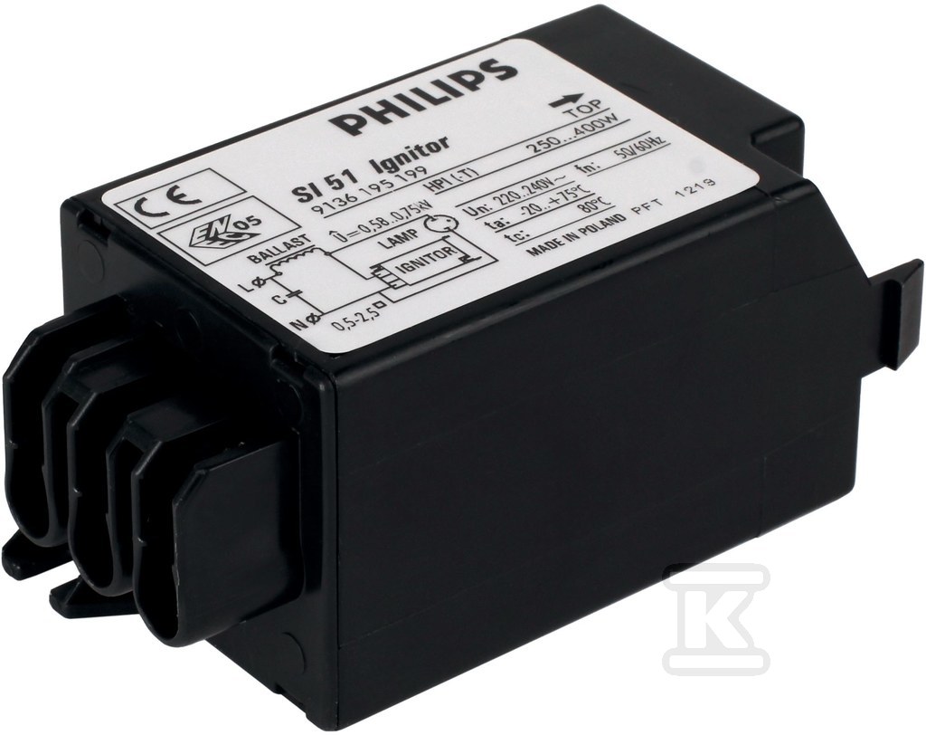 Zapłonnik do lamp HPI 250..400W, SI 51 - 913619519966