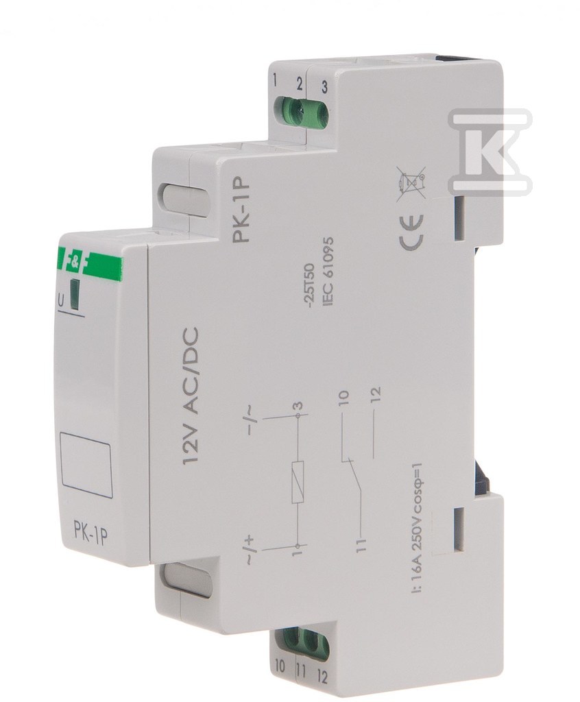 Реле електромагнітне ПК-1П 12В AC/DC, - PK-1P-12V