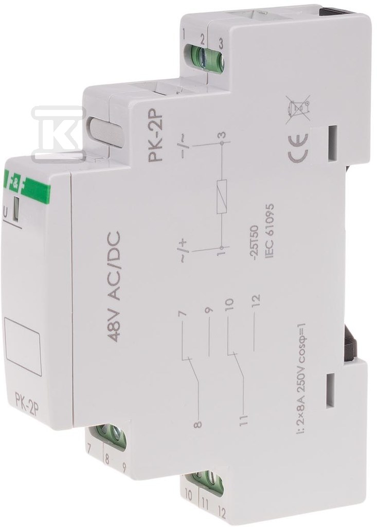 Elektromagnetické relé PK-2P 48 V - PK-2P-48V