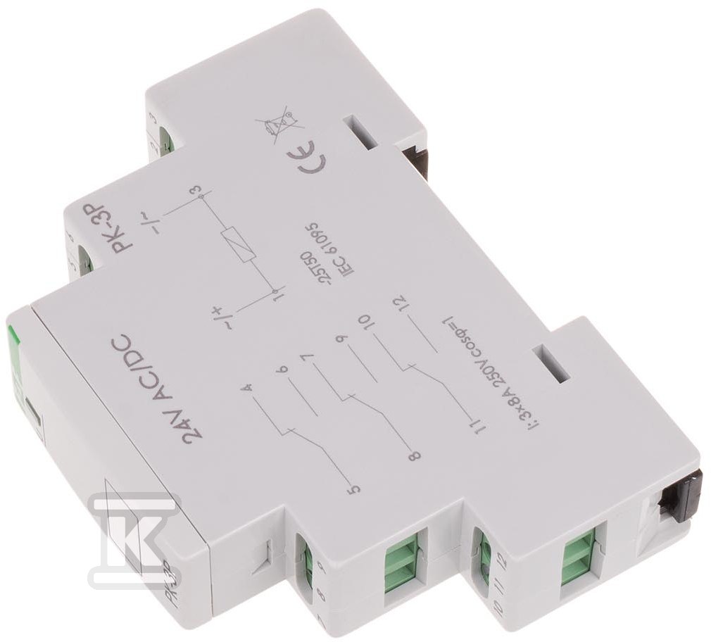 Реле електромагнітне ПК-3П 24В AC/DC, - PK-3P-24V