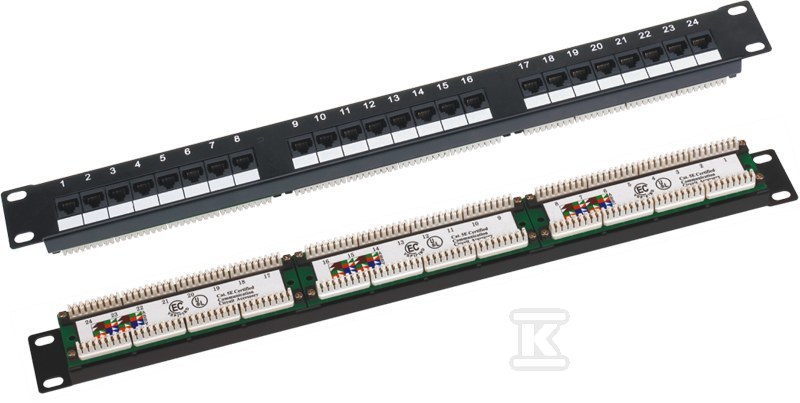 Patch panel 1U/19 hüvelyk UTP - PK-U5-1