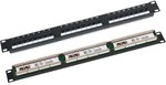 Patchpanel 1U/19 Zoll UTP ungeschirmt 24 Ports Kat. 5E LSA-Anschlüsse Q-LANTEC